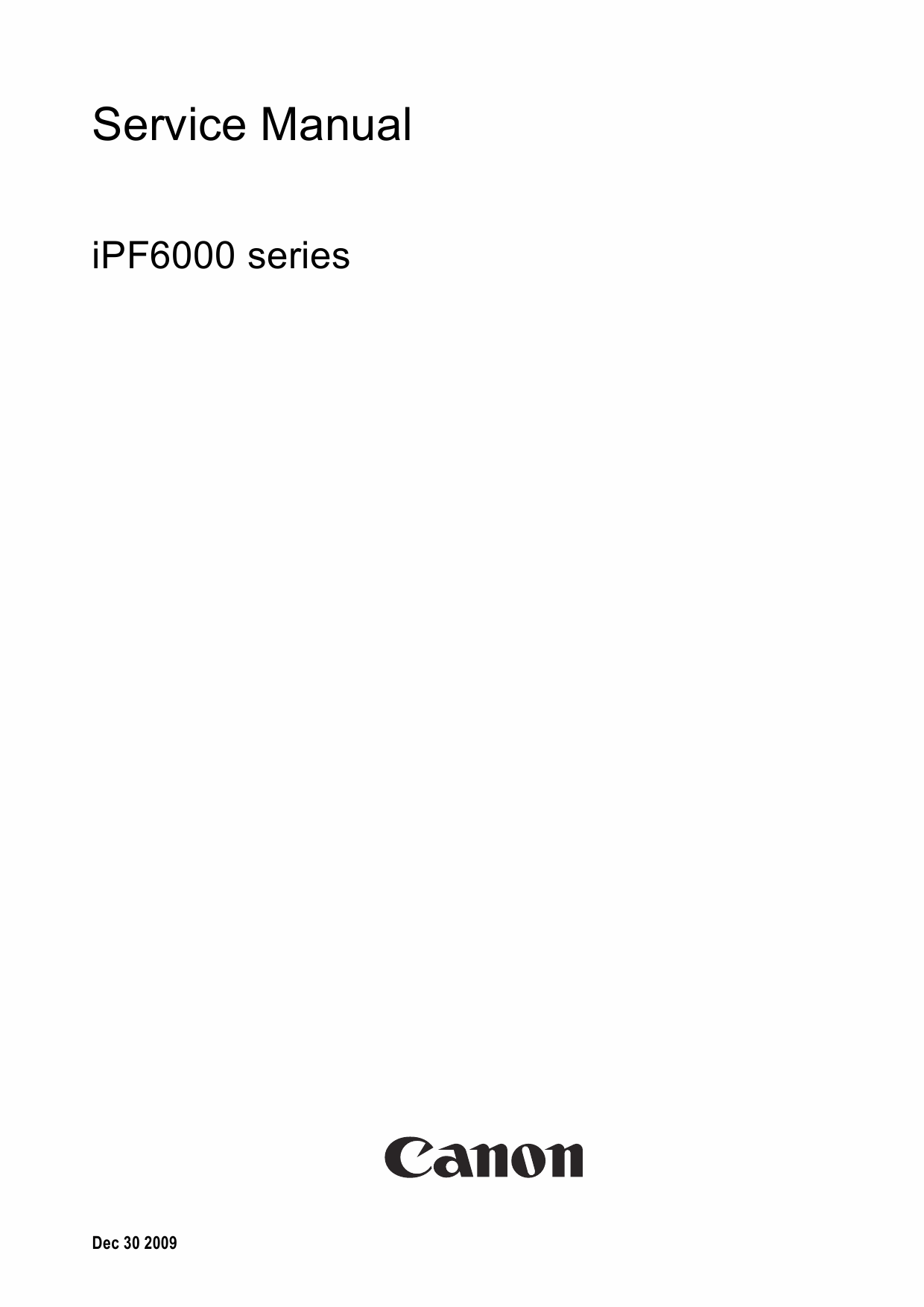 Canon imagePROGRAF iPF6200 Service Manual-1